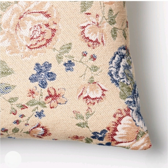 Threshold designed with Studio McGee Oversize Woven Floral Lumbar Throw Pillow - Picture 3 of 4